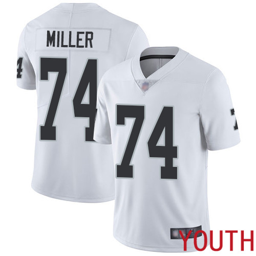 Oakland Raiders Limited White Youth Kolton Miller Road Jersey NFL Football 74 Vapor Untouchable Jersey